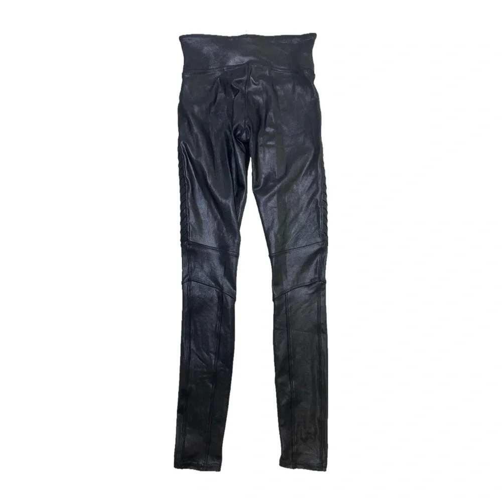 Spanx Faux Leather Moto Leggings XS - Picture 5 of 6